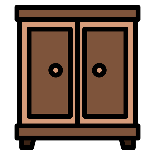 Wardrobe interior decorating home living furniture and household icon Wardrobe interior decorating home living furniture and household icon