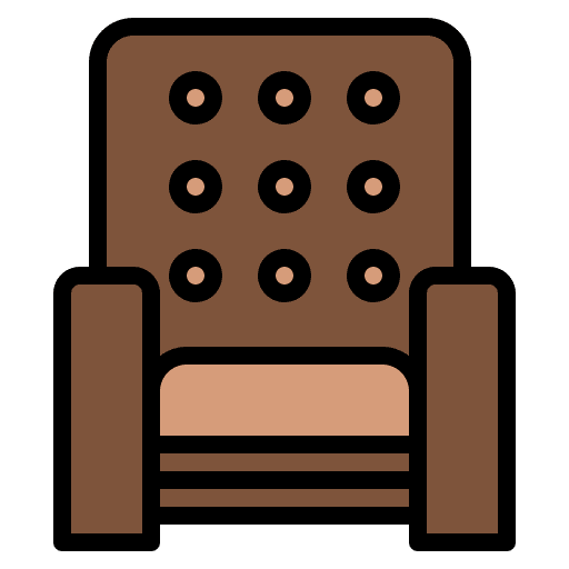 Armchair relax interior decorating armchair icon Armchair relax interior decorating armchair icon