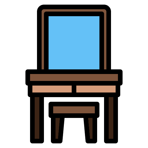 Dressing table interior decorating house dressing table icon Dressing table interior decorating house dressing table icon