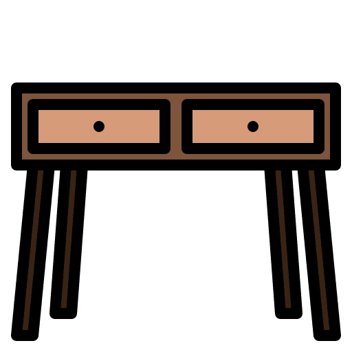 Table cabinet table interior decorating icon Table cabinet table interior decorating icon