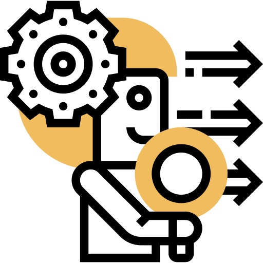 Vision development magnifier purpose icon