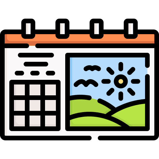 Calendar image picture tourism icon