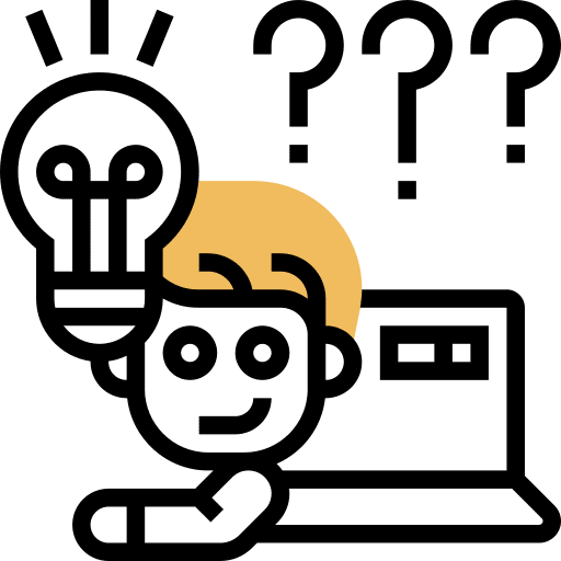 Thinking achievement marketing idea icon Thinking achievement marketing idea icon