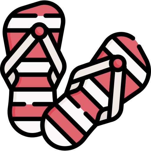 Flip flops beach shoes flip flops icon