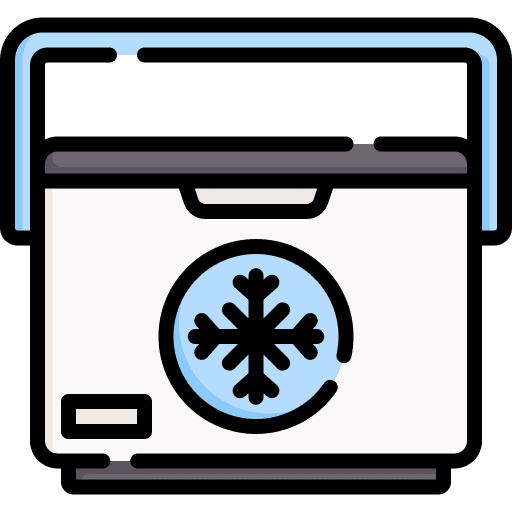 Freezer ice barbecue picnic icon Freezer ice barbecue picnic icon