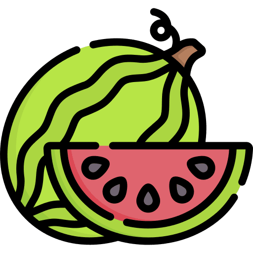 Watermelon healthy food vegetarian organic icon Watermelon healthy food vegetarian organic icon