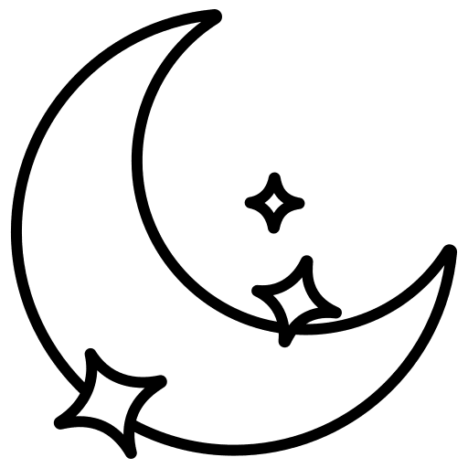 Moon moon shape weather icon