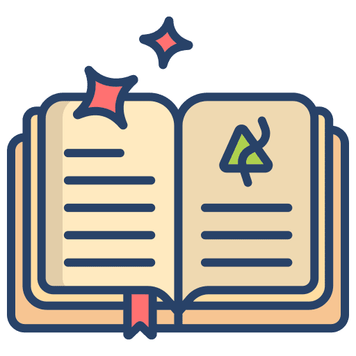Book spell book reading education icon