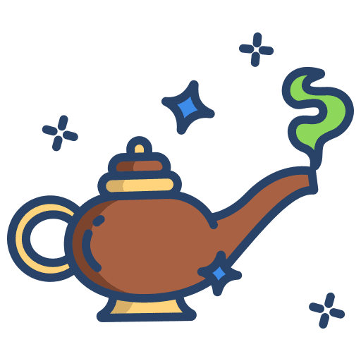 Magic lamp cultures magic lamp genie icon