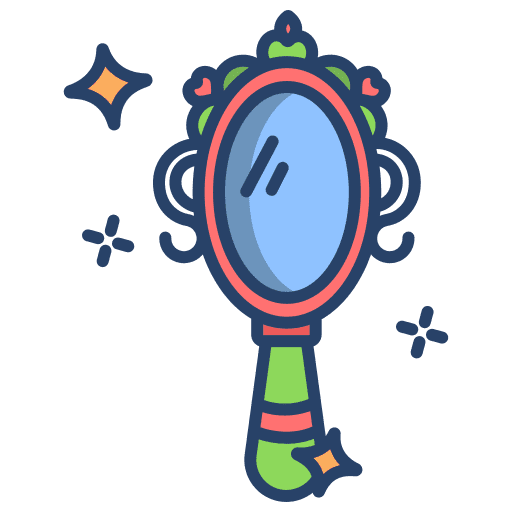 Mirror magic beauty folklore icon Mirror magic beauty folklore icon
