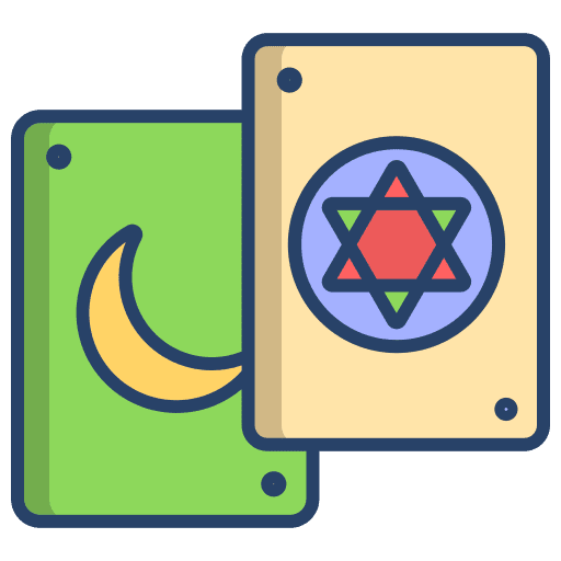 Tarot card astrology mystical icon