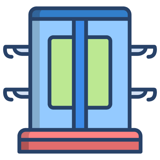 Magic box performance sword magic trick icon Magic box performance sword magic trick icon