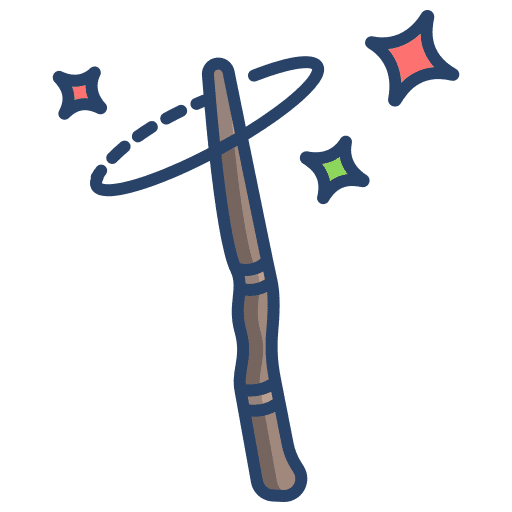Wand wizard witchcraft wand icon Wand wizard witchcraft wand icon
