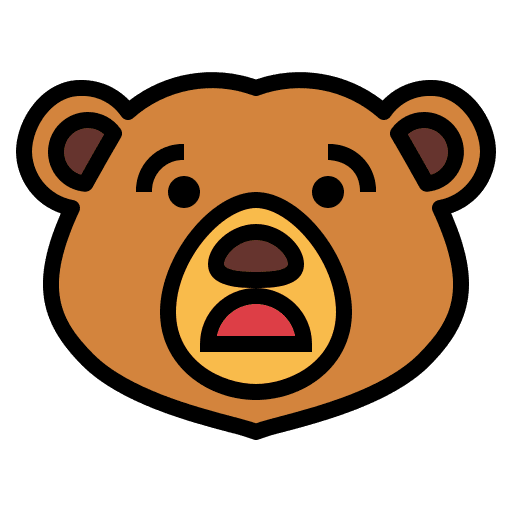 Bear bear mammal zoo icon Bear bear mammal zoo icon