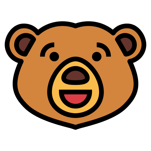 Bear smileys zoo bear icon