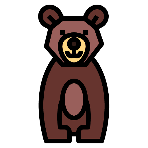 Bear animals wild life mammal icon Bear animals wild life mammal icon