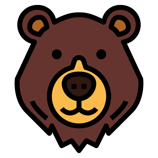 Bear animals zoo wild life icon Bear animals zoo wild life icon
