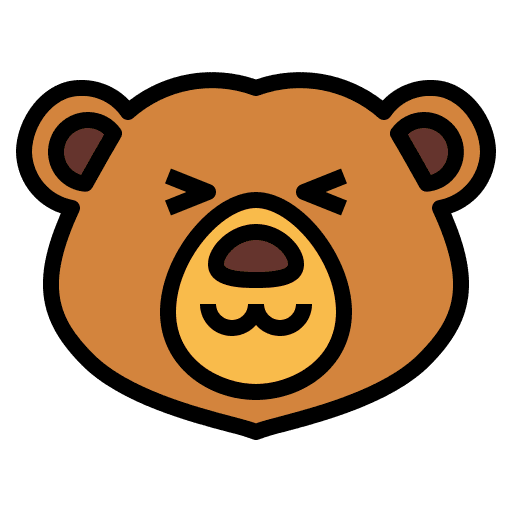 Bear zoo smileys mammal icon Bear zoo smileys mammal icon