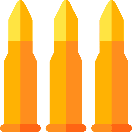 Bullets ammunition shoot miscellaneous icon