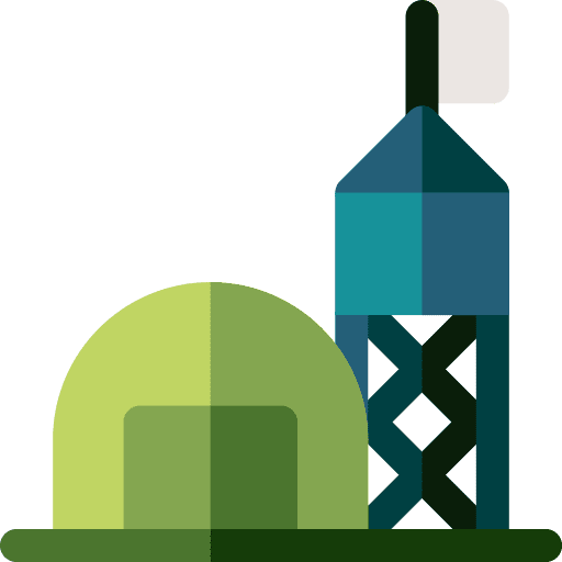 Military base camp army miscellaneous icon