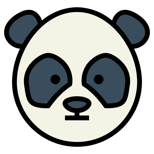 Panda bear mammal animals icon Panda bear mammal animals icon
