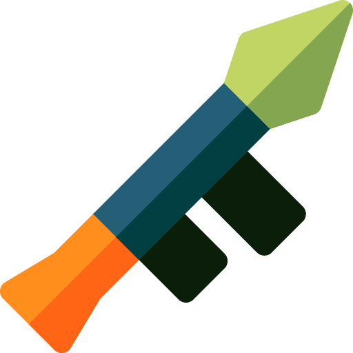 Bazooka artillery weapon army icon