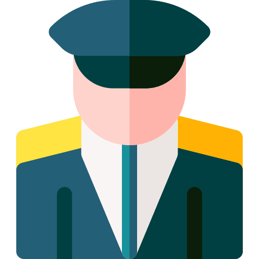 Captain military avatar commander icon Captain military avatar commander icon