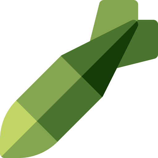 Rocket army weapon missile icon