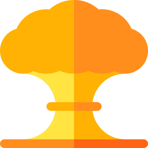 Explosion nuclear miscellaneous war icon Explosion nuclear miscellaneous war icon
