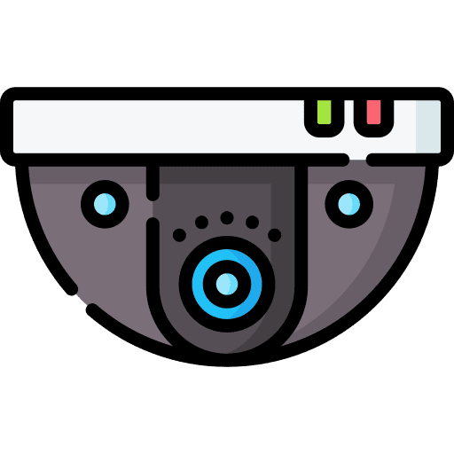 Cctv camera indoor security icon