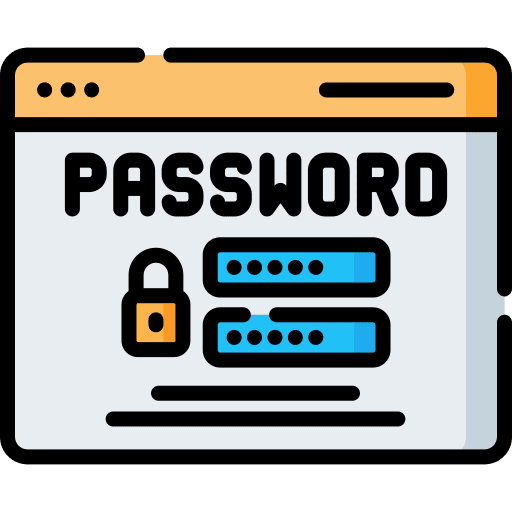 Password safety security seo and web icon