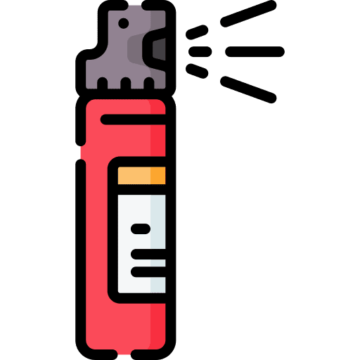 Pepper spray protect miscellaneous protection icon