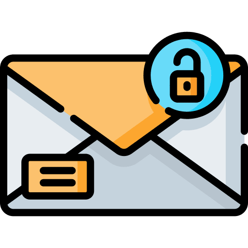 Email locked keyhole lock icon Email locked keyhole lock icon