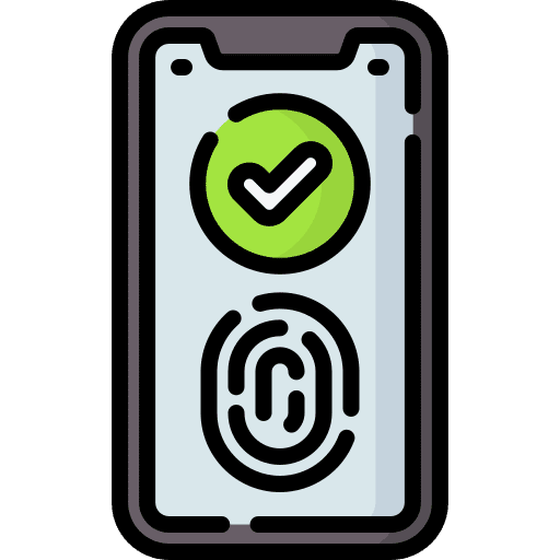 Fingerprint mobile phone finger scan fingerprint icon Fingerprint mobile phone finger scan fingerprint icon