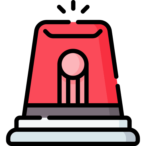 Siren light warning emergency icon Siren light warning emergency icon