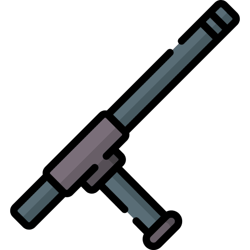 Baton security stick hit icon Baton security stick hit icon