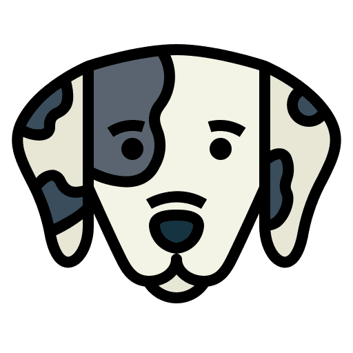 Dalmatian pet animals mammal icon