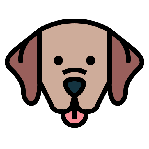 Labrador retriever animals pet dog icon