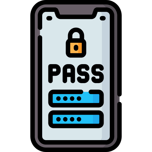 Password smartphone password mobile phone icon Password smartphone password mobile phone icon