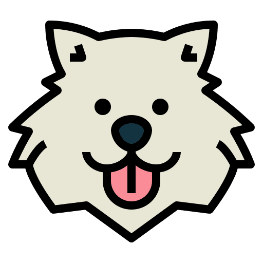 Samoyed breed animals mammal icon