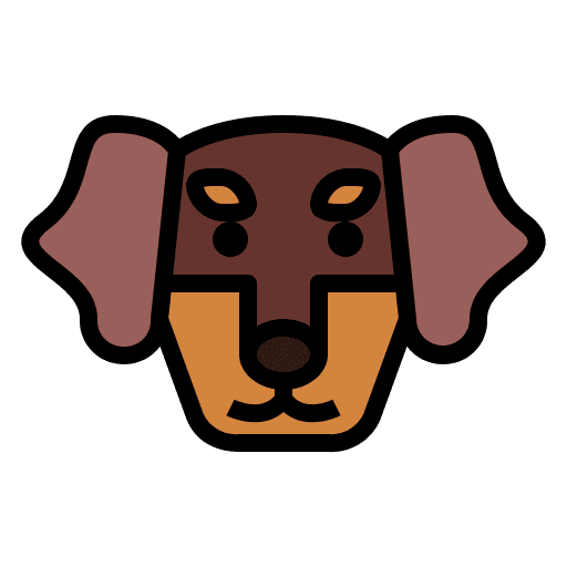 Dachshund pet breed animal icon Dachshund pet breed animal icon