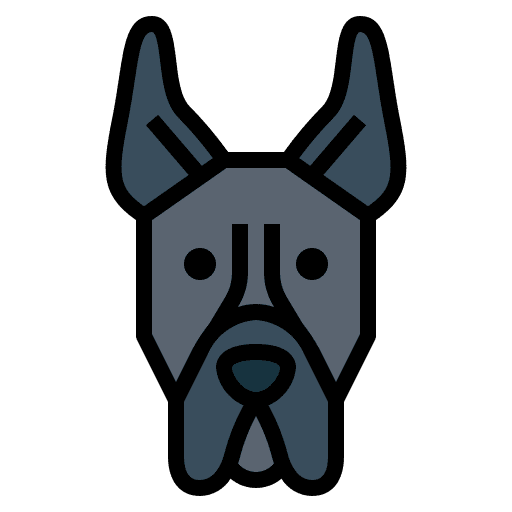 Great dane animals great dane pet icon Great dane animals great dane pet icon