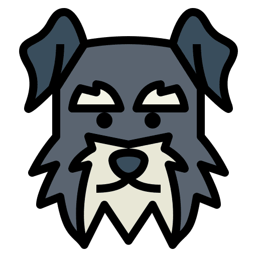 Miniature schnauzer mammal pet dog icon Miniature schnauzer mammal pet dog icon