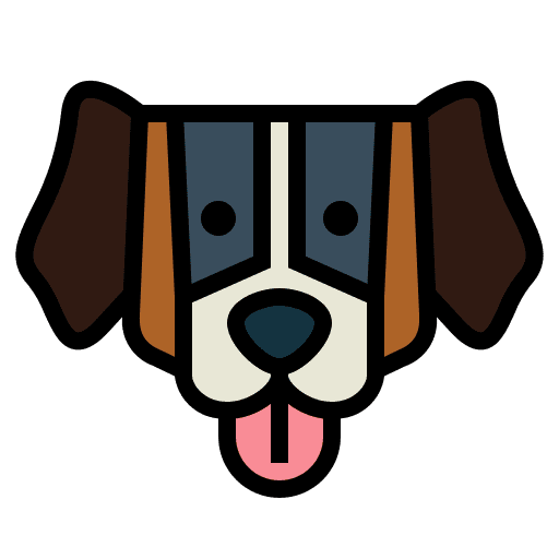 Saint bernard mammal pet animals icon Saint bernard mammal pet animals icon