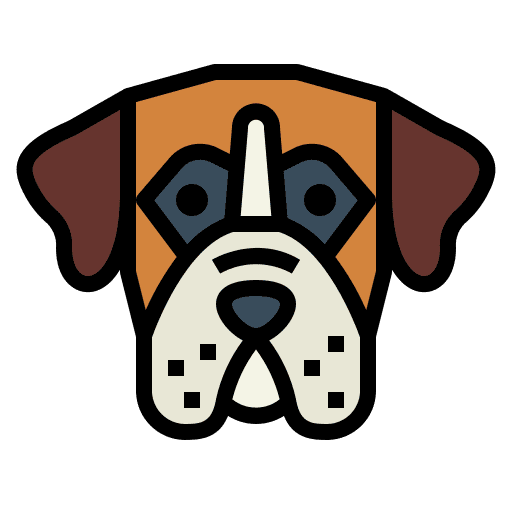 Boxer dog animals animal icon Boxer dog animals animal icon
