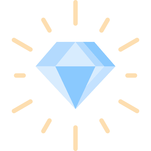 Diamond jewel clarity values icon