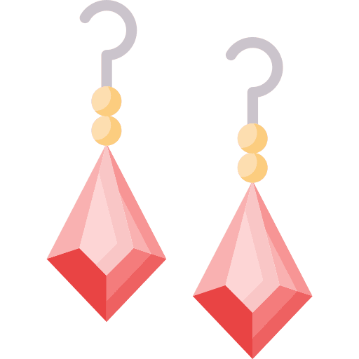 Earrings accessory glamour accessories icon