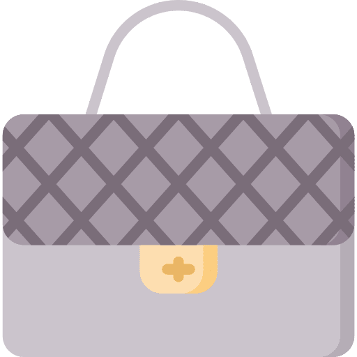 Hand bag leather bag woman bag purse icon