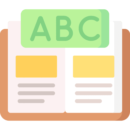 Learning grammar school book icon