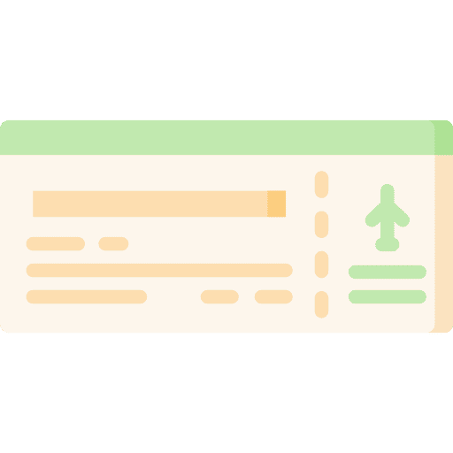 Ticket passage travel passport icon Ticket passage travel passport icon